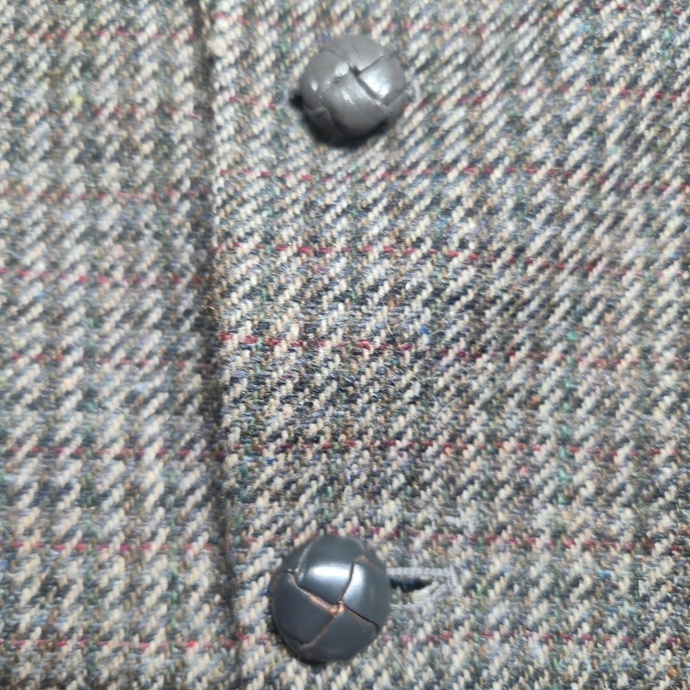 Vintage Bagir Men's Sport Coat Blazer 46 EU 36 US Brown Wool Tweed Poltex Chile - Picture 6 of 16